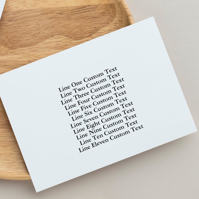 Tampons Encreurs Entreprise traditionnelle personnalisée 11 lignes  (Créateur téléchargé)