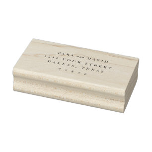 Tampons Encreurs Enveloppe classique moderne en couple Adresse de r