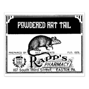 Tampons Encreurs Étiquette d'apothecaire d'Halloween - Queue de ra