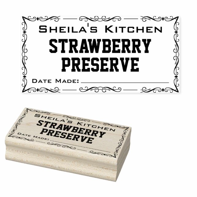 Tampons Encreurs Étiquette maison de confiture ou de vin (Créateur téléchargé)