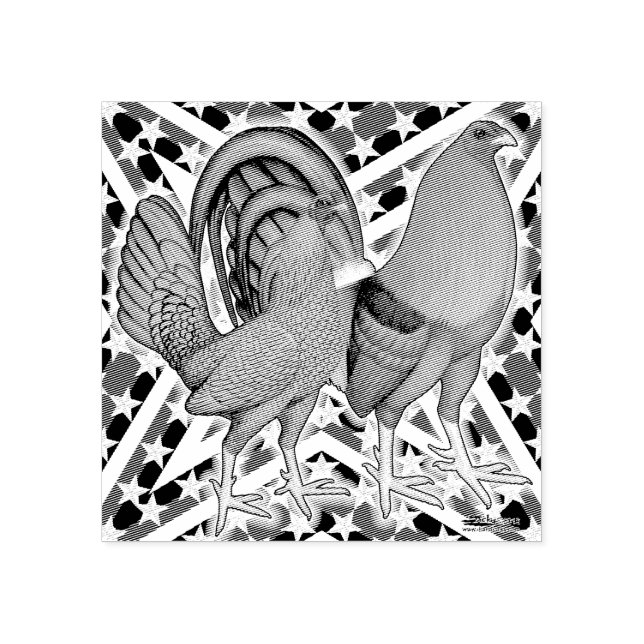 Tampons Encreurs Étoiles et rayures Gamefowl (Impression)