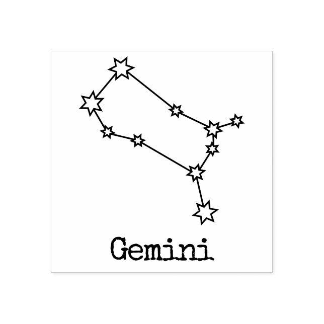 Tampons Encreurs Étoiles Zodiaque Céleste Horoscope Gémeaux (Impression)