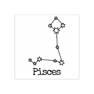 Tampons Encreurs Étoiles Zodiaque Céleste Horoscope Poissons