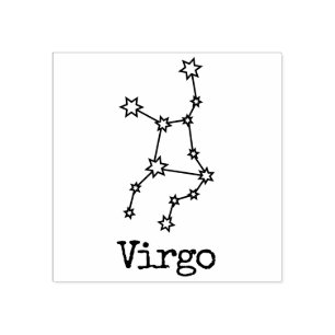 Tampons Encreurs Étoiles Zodiaque Céleste Horoscope Vierge