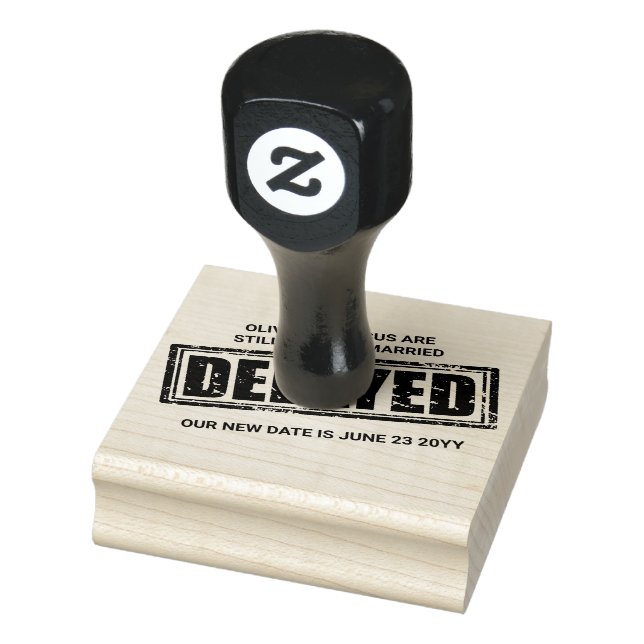 Tampons Encreurs Événement Mariage retardé avec votre nouveau timbr (Tampon)