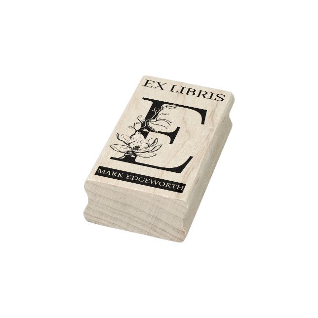 Tampons Encreurs EX librairies Librairie Librairie monogramme E (Tampon)