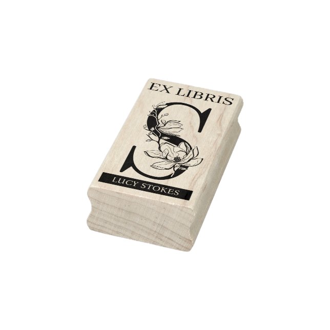Tampons Encreurs EX librairies Librairie Librairie monogramme S (Tampon)