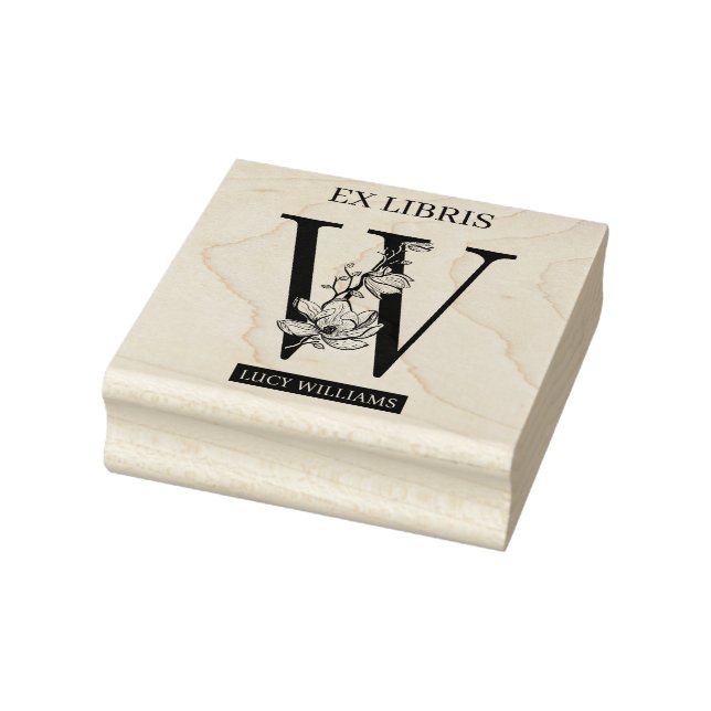 Tampons Encreurs EX librairies Librairie Librairie monogramme W (Tampon)