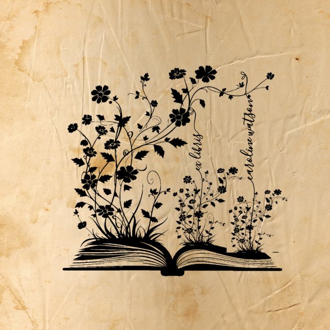 Tampons Encreurs Ex libris Book Bloom (Créateur téléchargé)