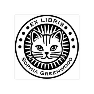 Tampons Encreurs Ex Libris - Chat