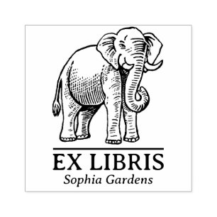 Tampons Encreurs Ex Libris - Eléphant indien