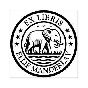 Tampons Encreurs Ex Libris - Éléphant qui marche