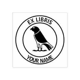 Tampons Encreurs Ex libris faucon plate