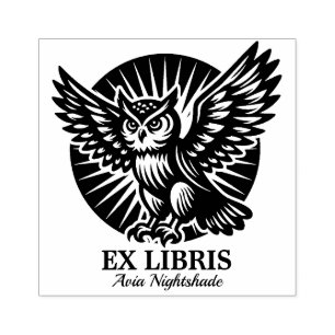 Tampons Encreurs Ex Libris - Librarian Owl