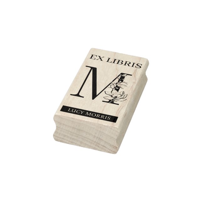 Tampons Encreurs EX libris Monogramme de plaque de livre de bibliot (Tampon)