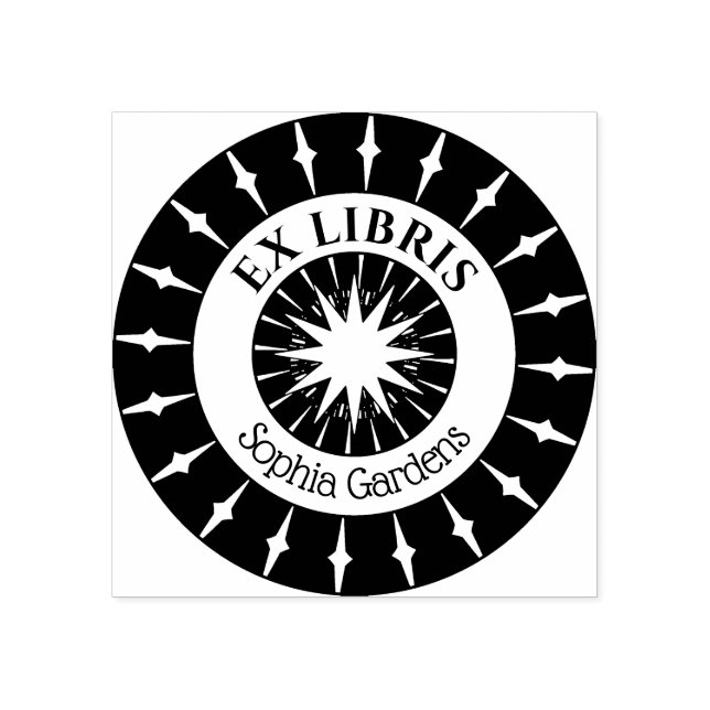 Tampons Encreurs Ex Libris Mystical Star Burst v4 (Impression)