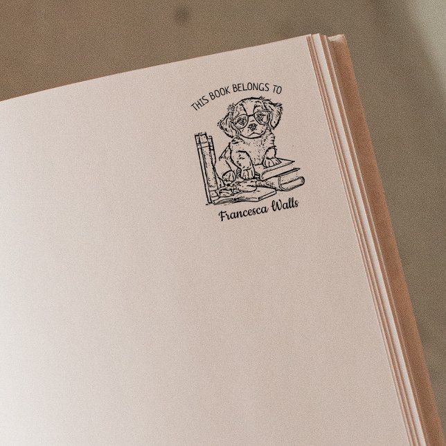 Tampons Encreurs Ex-libris personnalisé de chiot Labrador (Créateur téléchargé)
