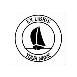 Tampons Encreurs Ex libris plate-forme de voilier