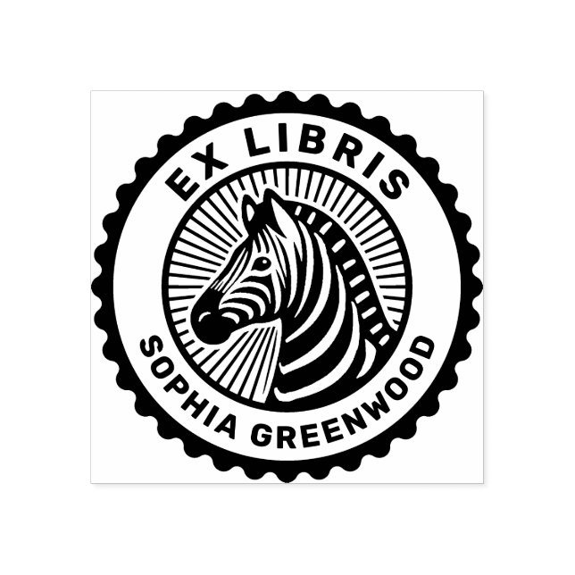 Tampons Encreurs Ex Libris - Zebra (Impression)