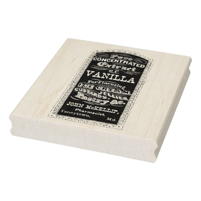 Tampons Encreurs Extrait de vanille - Publicité apothecaire Vintage (Tampon)