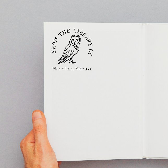 Tampons Encreurs Extrait du livre de la Bibliothèque de la Chouette (From The Library of Barn owl )