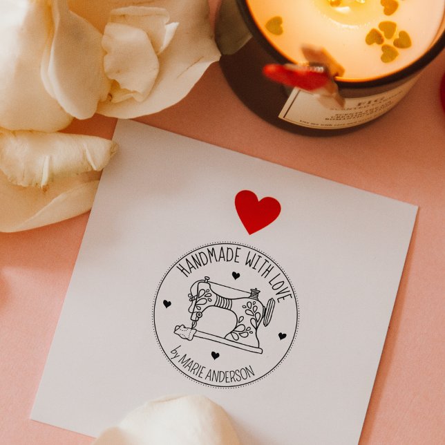 Tampons Encreurs Fabriqué à la main avec amour, Machine à coudre (Créateur téléchargé)