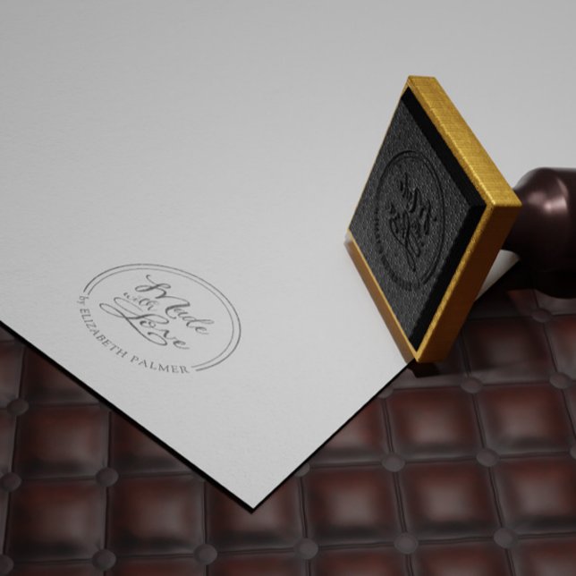 Tampons Encreurs Fabriqué à la main avec l'amour Script Whimsical T (Créateur téléchargé)