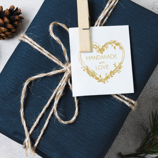 Tampons Encreurs Fabriqué à la main avec Love botanique coeur flora (Créateur téléchargé)