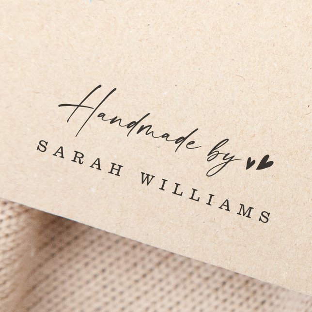 Tampons Encreurs Fabriqué à la main par nom de coeurs mignons écrit (Créateur téléchargé)