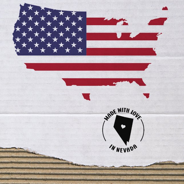 Tampons Encreurs Fabriqué avec amour au Nevada, Small Business, (Créateur téléchargé)