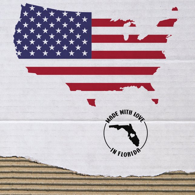 Tampons Encreurs Fabriqué avec amour en Floride, Small Business, (Créateur téléchargé)
