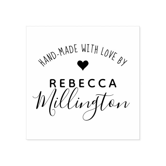 Tampons Encreurs Fait À La Main Avec Amour | Signature artistique p (Impression)