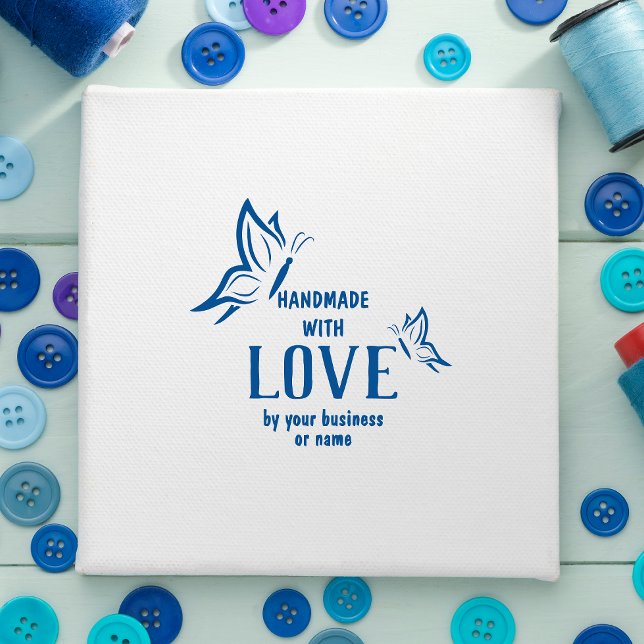 Tampons Encreurs Fait à la main avec citation d'amour avec papillon (Créateur téléchargé)