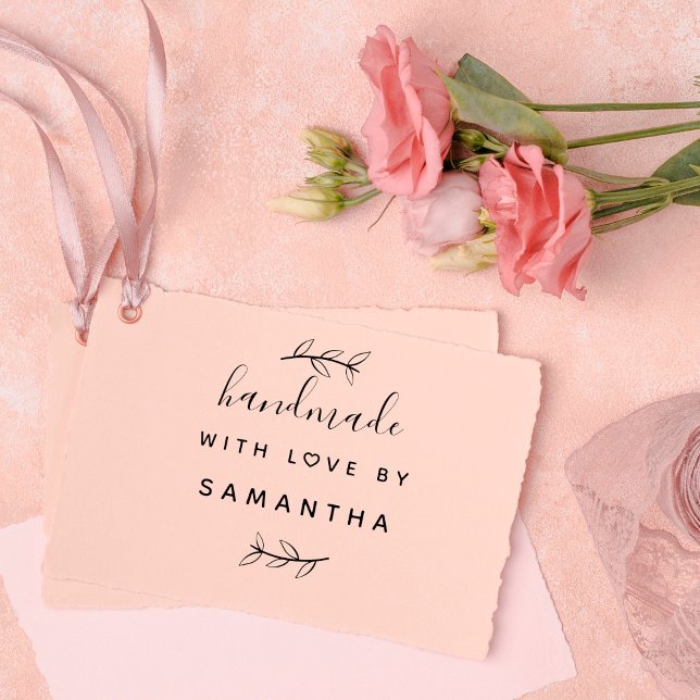 Tampons Encreurs Fait main avec amour | Packaging de produits perso (Créateur téléchargé)