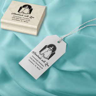 Tampons Encreurs Faite à la main avec amour Vintage femme habillée