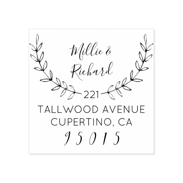 Tampons Encreurs Faites votre propre couronne et nom de script Adre (Impression)