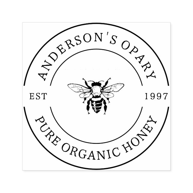 Tampons Encreurs Famille Apiary Rustic Round Honey (Impression)