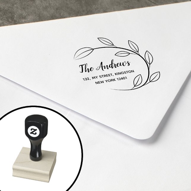 Tampons Encreurs Famille de couronnes à feuilles élégantes (Créateur téléchargé)