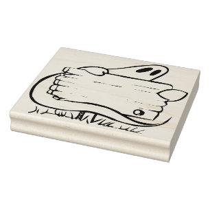 Tampons Encreurs Fantôme avec panneau illustration timbre d'art