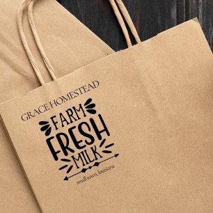 Tampons Encreurs Farm Fresh Milk Farmers Market Ajouter le nom