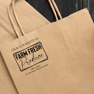 Tampons Encreurs Farm Fresh Produce Farmers Market Ajouter le nom