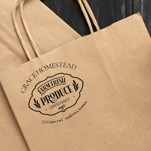 Tampons Encreurs Farm Fresh Produce Farmers Market Ajouter le nom