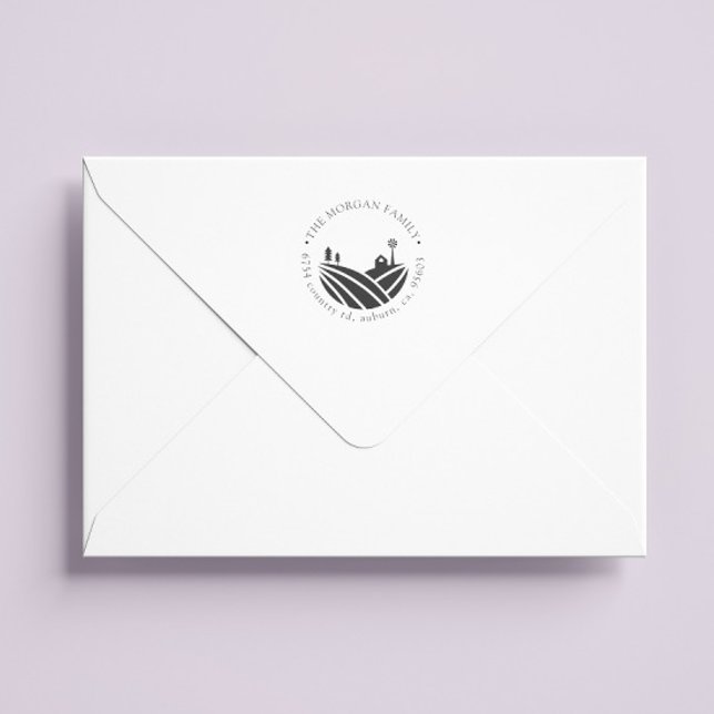 Tampons Encreurs Farmhouse ⎥Return Address Stamp (Créateur téléchargé)