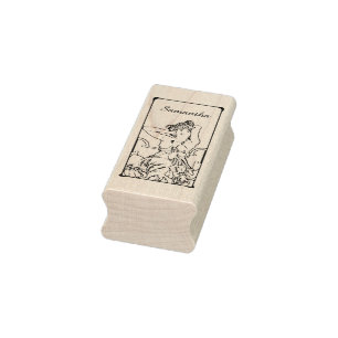 Tampons Encreurs Femme vintage de Nouveau d'art rétro