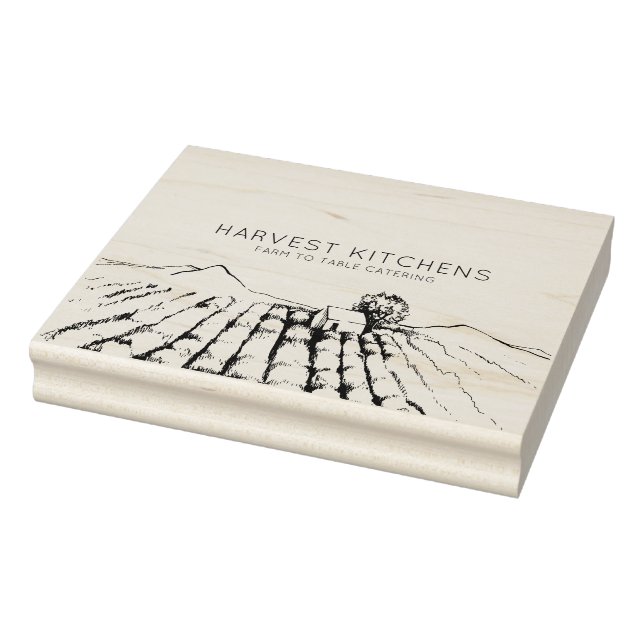 Tampons Encreurs Ferme à table Restauration Entreprise Bois d'art T (Tampon)