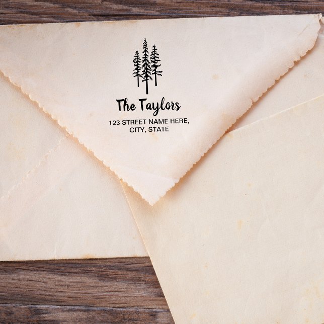 Tampons Encreurs Ferme artisanale de montagne Pin Vintage rustique (Créateur téléchargé)