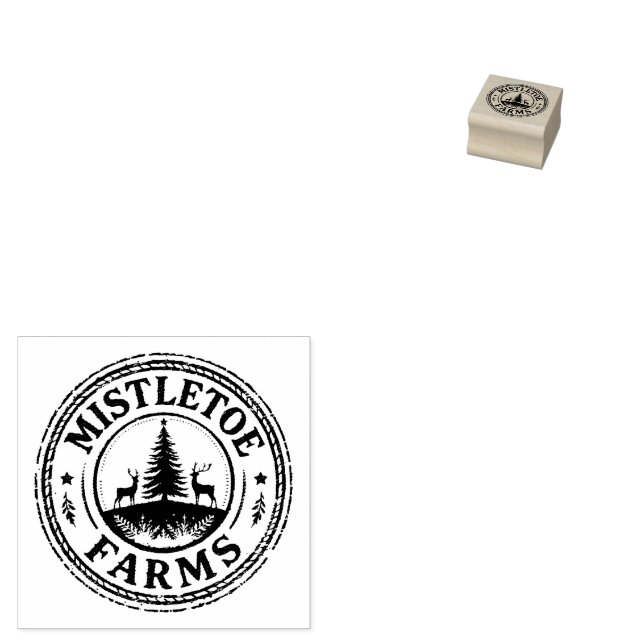 Tampons Encreurs Ferme de gui – Rustique (Tamponné)