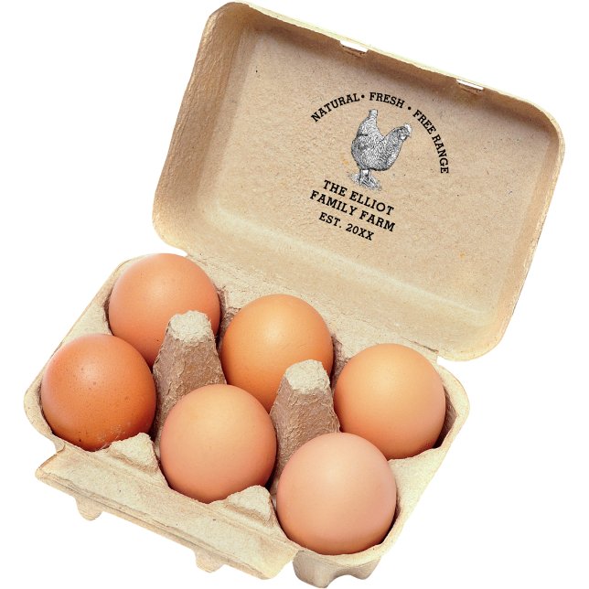 Tampons Encreurs Ferme familiale Vintage personnalisée (Créateur téléchargé)