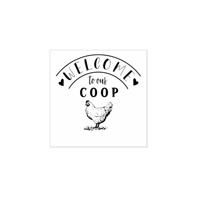 Tampons Encreurs Ferme Hen | Timbre en caoutchouc personnalisé (Impression)