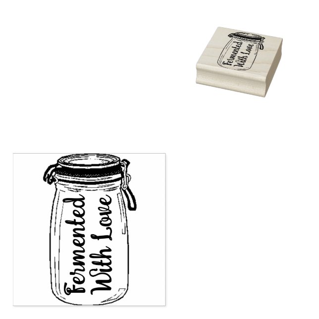 Tampons Encreurs Fermenté Avec Amour (Tamponné)